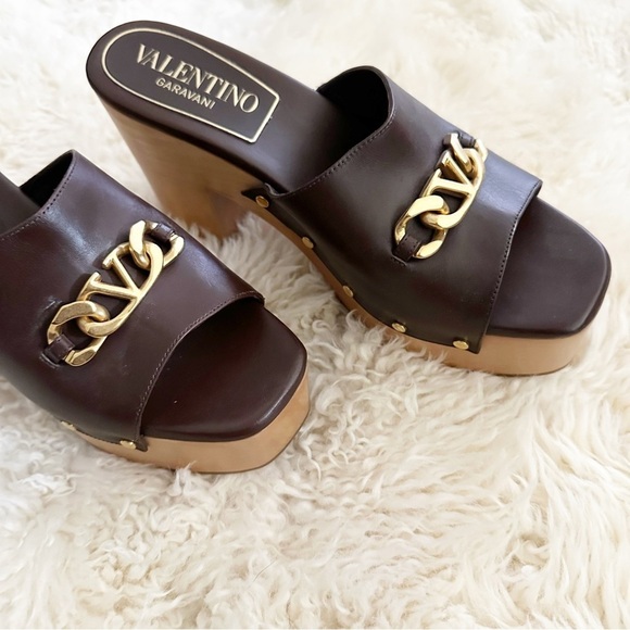 New Valentino Vlogo Chain Clog Shoes Size 40/9 - Picture 7 of 14